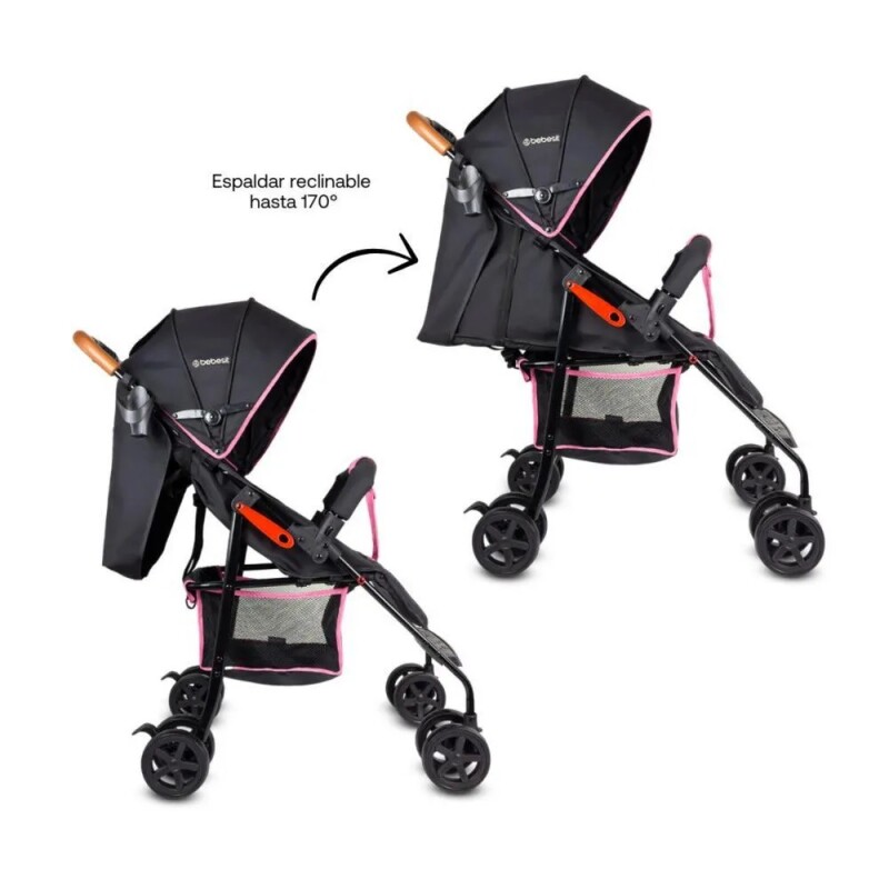 Coche Monaco Bebesit - Rosa Coche Monaco Bebesit - Rosa