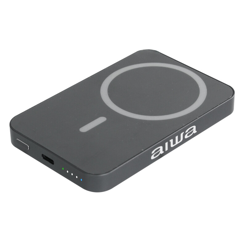 Cargador Portátil AIWA 5000mAh con Carga Inalámbrica 15W y USB-C PD 20W | AWPBF5W Cargador Portátil AIWA 5000mAh con Carga Inalámbrica 15W y USB-C PD 20W | AWPBF5W