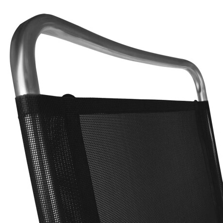 Reposera Silla Alta Plegable en Aluminio Mor Master Plus Negro
