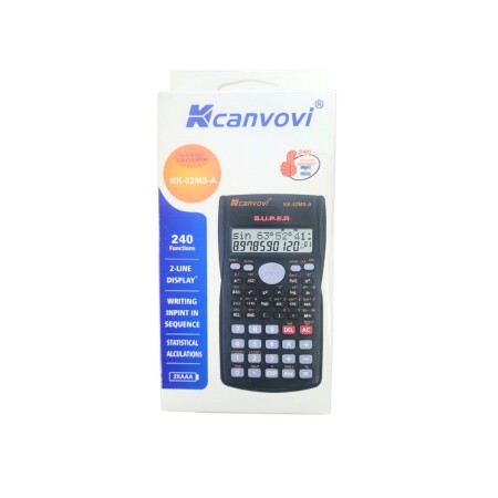CALCULADORA CIENTIFICA CANVOVI KK-82MS NEGRO