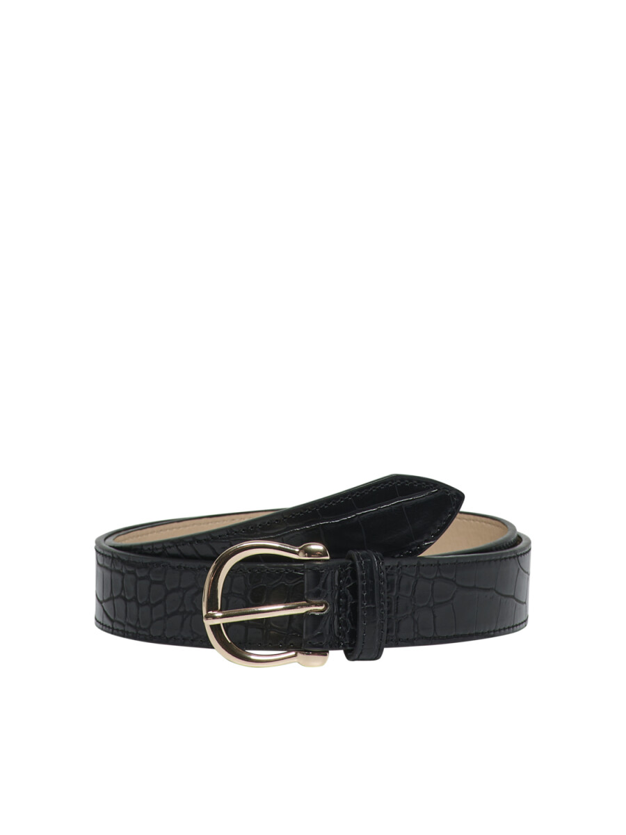 Cinturón Lesley Croco Texture - Black 