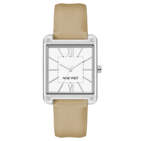 Analog Wristwatch Plata Taupe