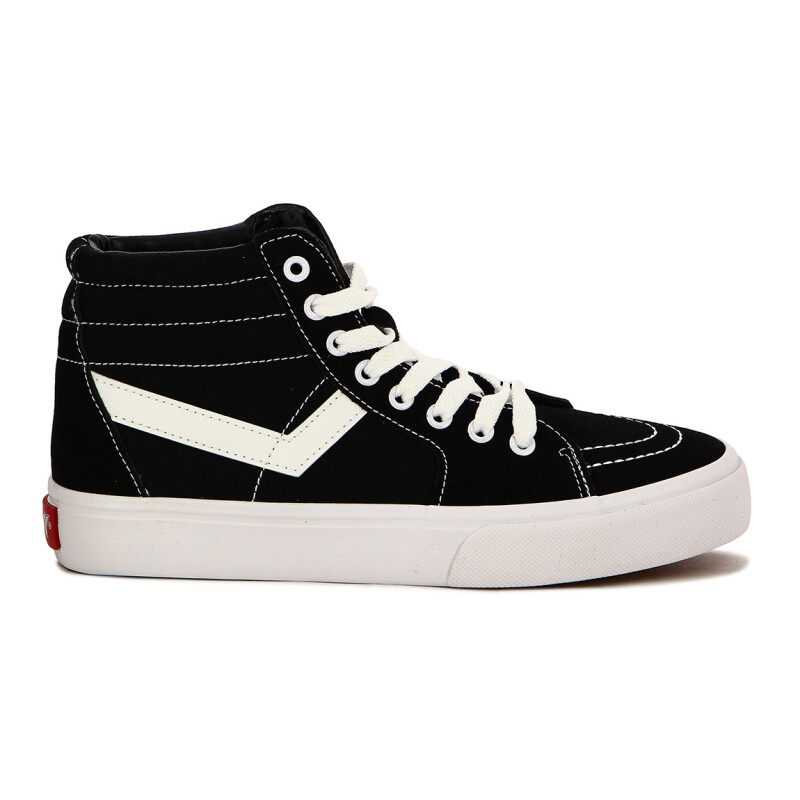Pony Bota Old School Casual Lona Teen- Negro Negro