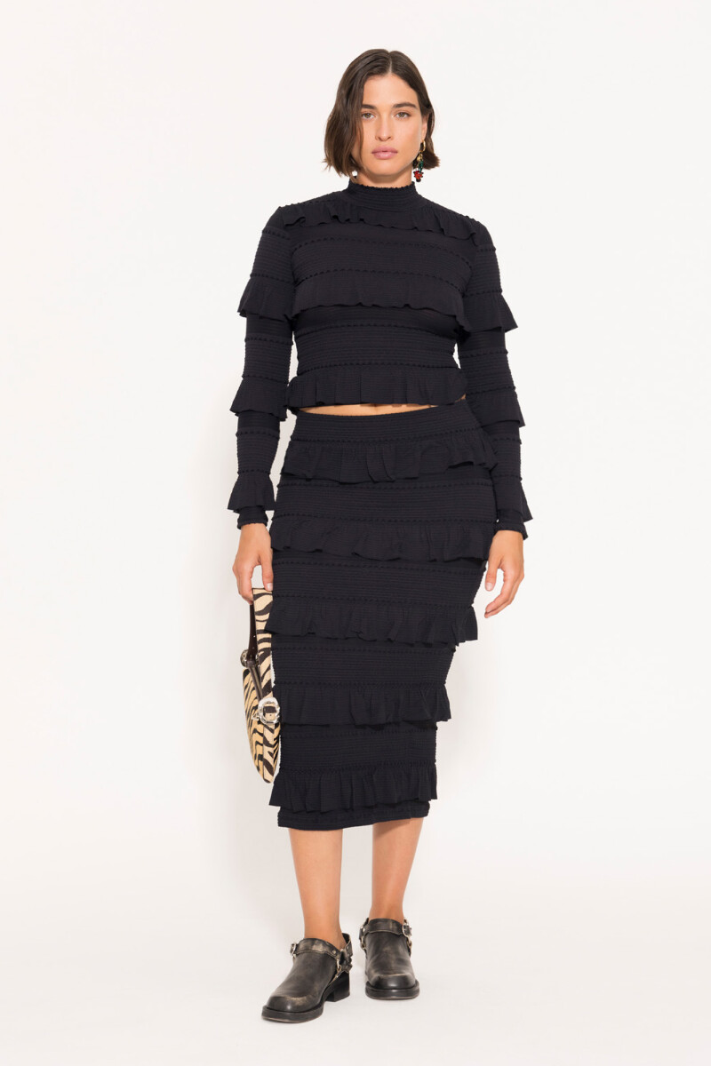 POLLERA AMBAR Negro