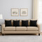 Set x4 funda de almohadones lisa 43 x 43 NEGRO