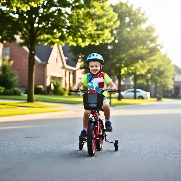 Bicicleta Infantil Sport Rod 12 Canasto Parrilla Guardabarros Rojo 1