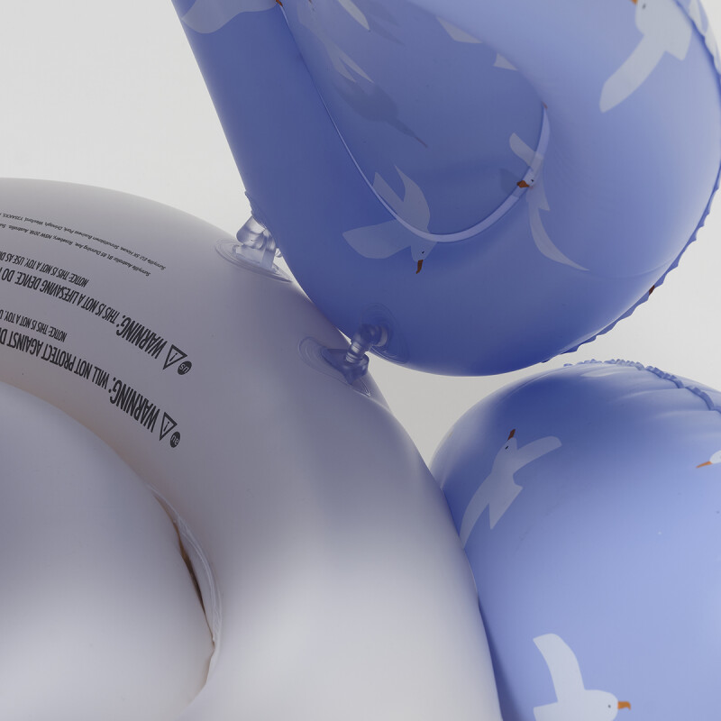 Inflable para bebés con techo Seagull Blue