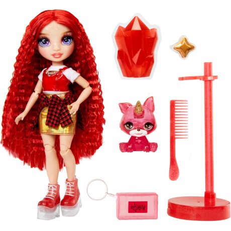 Muñeca Rainbow High Fashion Doll Slime Kit Pet Ruby 001