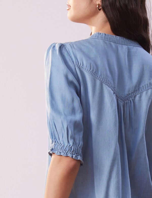 Blusa Lyocell JEAN CLARO