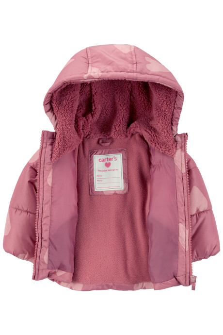 Campera resistente al agua, diseño corazones Campera resistente al agua, diseño corazones