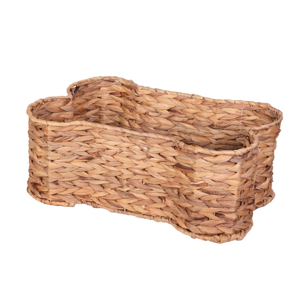 CESTO MASCOTAS CON FORMA DE HUESO FIBRAS-NATURALES NATURAL-BEIGE DE JACINTO DE AGUA