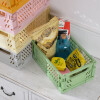 Caja de almacenamiento plegable verde