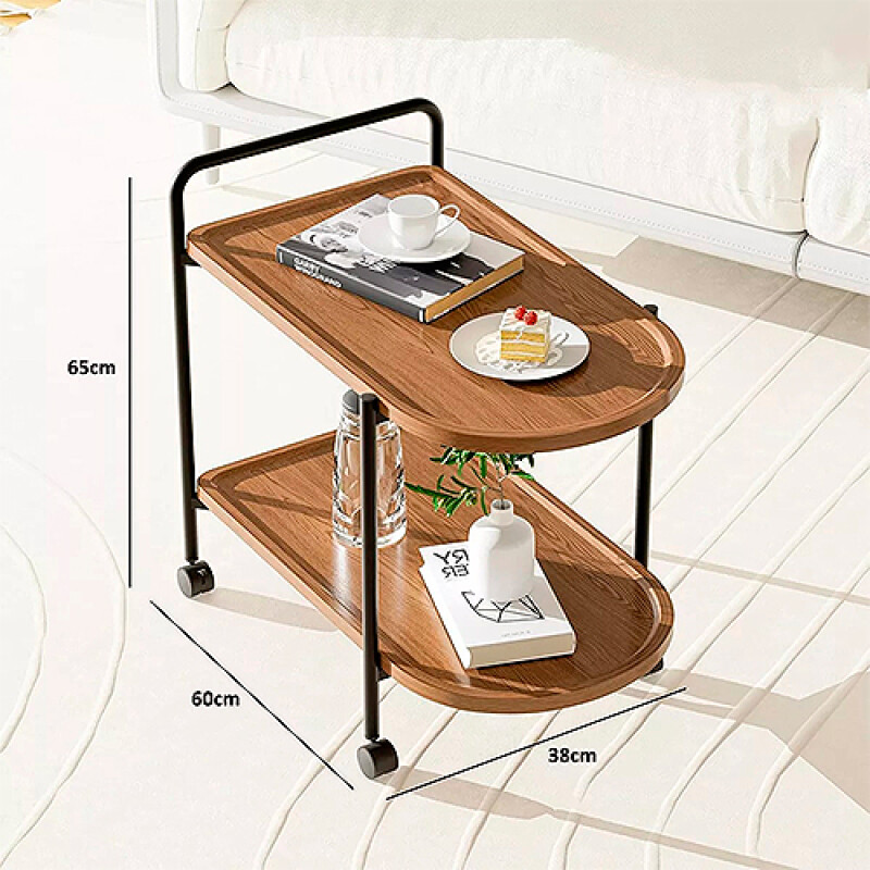 MESA LOWKIN Auxiliar Ovalada -BAROVA Sin color