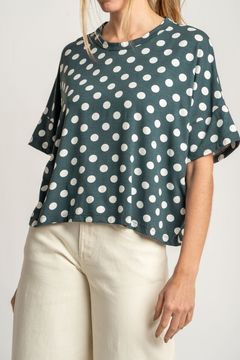 Remeron Lunares Verde