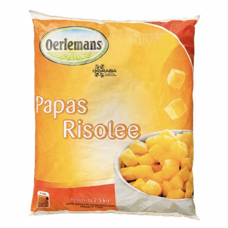 PAPAS RISOLEE 2,5KG +SOLO PDE O WEB+ PAPAS RISOLEE 2,5KG +SOLO PDE O WEB+
