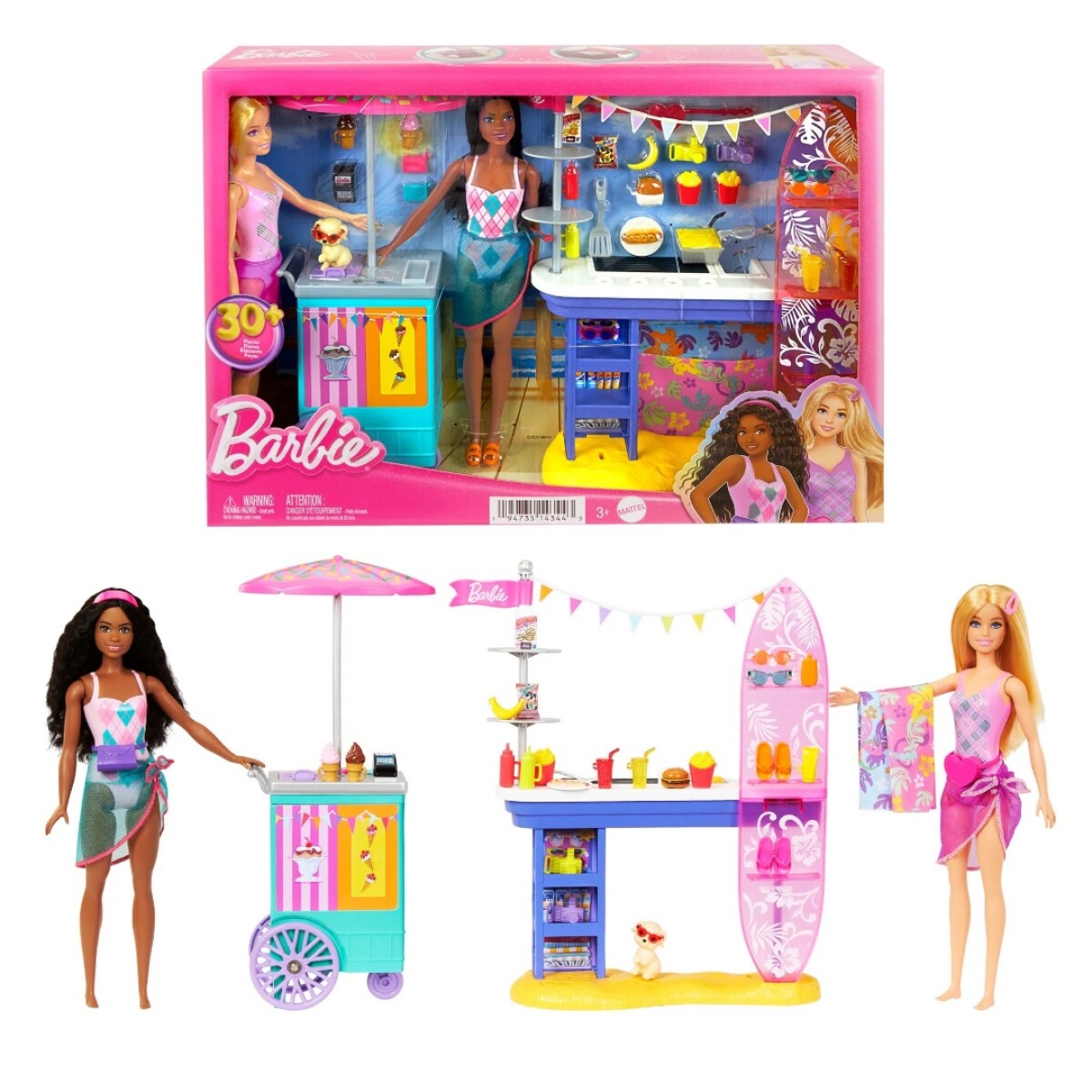 Set Barbie Paseo de Playa Malibu HNK99 - 001 