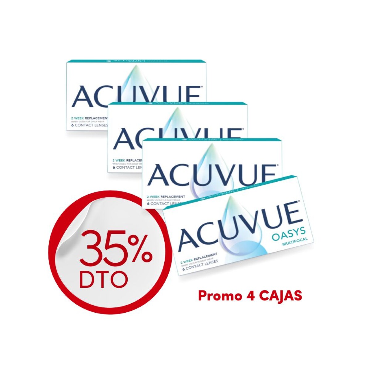 Acuvue Multifocal Oasys - PROMO 4 cajas 