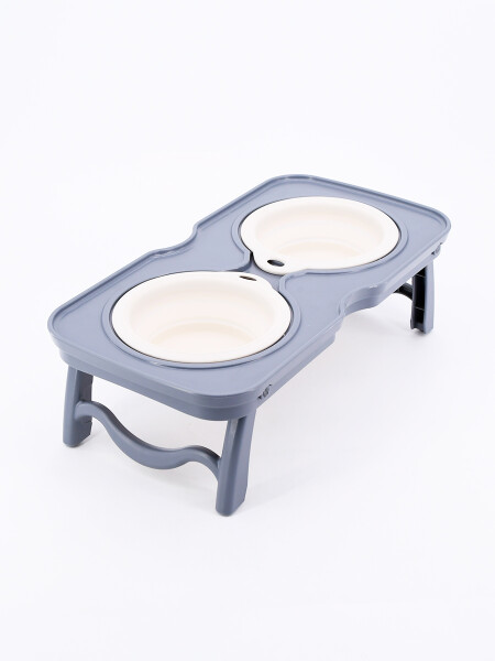 PLATO DOBLE SILICONA PLEGABLE BEIGE