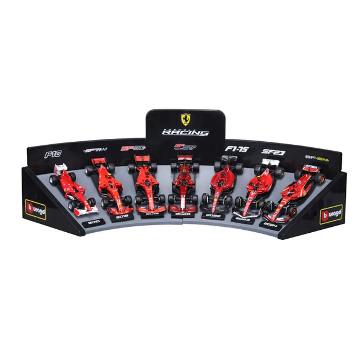 Auto F1 Racing Ferrari 7 Autos con base incluida Bburago 