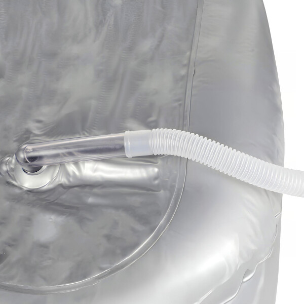 Pileta inflable Portátil Lavado Pelo Con Desagüe Peluqueria Color Plateado