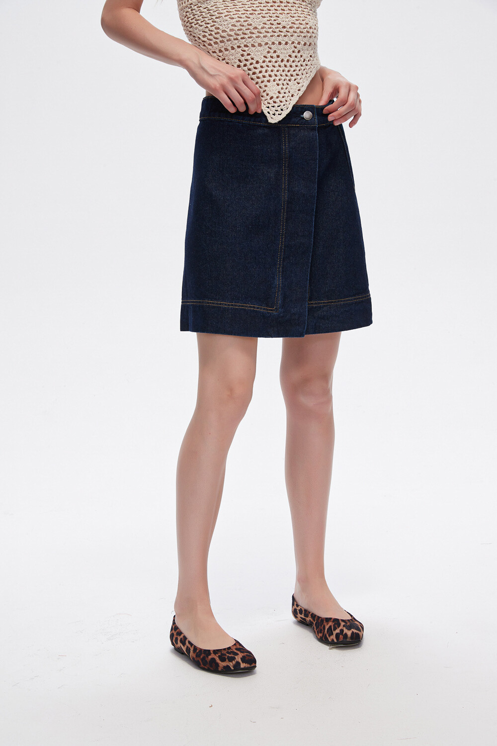 Falda Xelia Azul Indigo