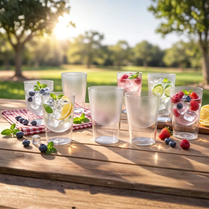 Vaso de acrílico 300ml TRANSPARENTE