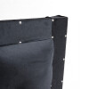 Respaldo De Sommier 2 Plazas 150 x 120cm Relleno Con Guata Forrado En Suede Negro Respaldo De Sommier 2 Plazas 150 X 120cm Relleno Con Guata Forrado En Suede Negro