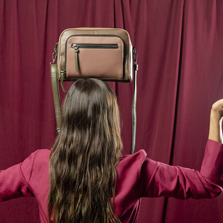 Cartera Esparta Mauve, Topo, Miel Y Oliva