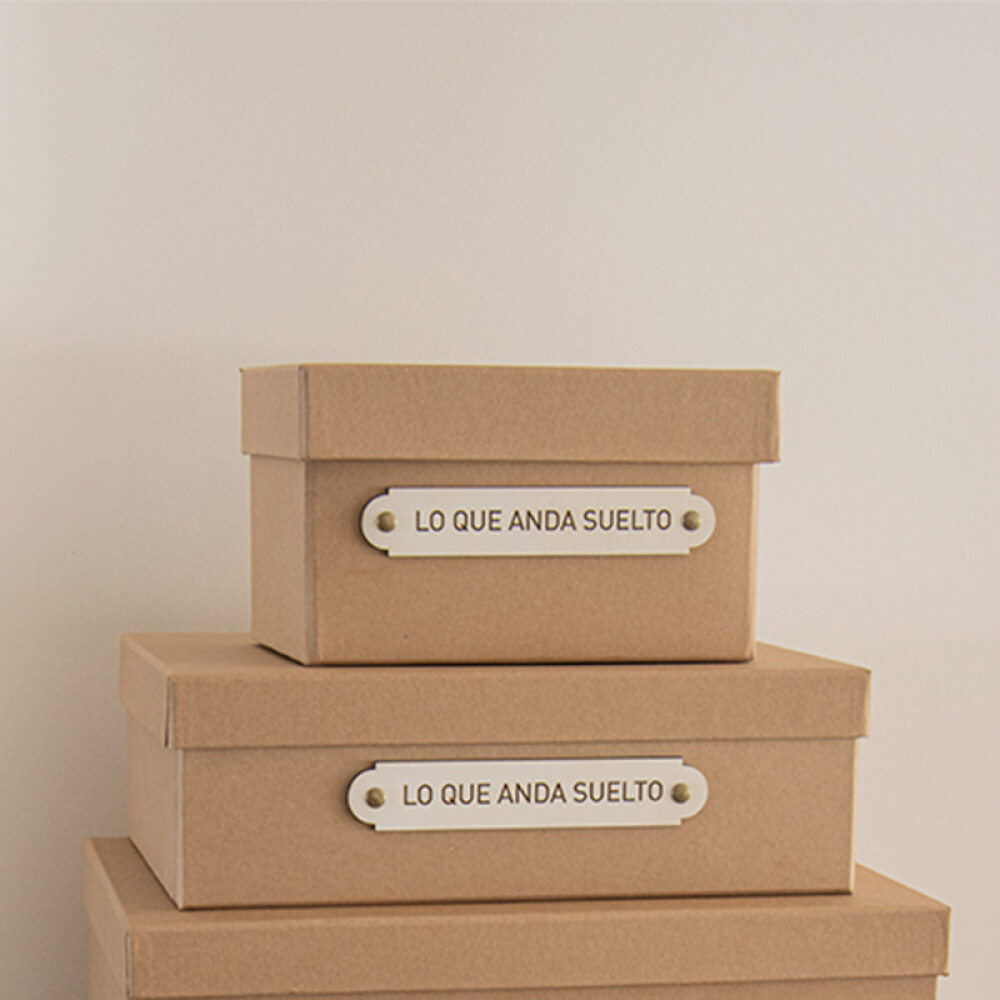 Caja Rotulada Kraft | Chica Caja Rotulada Kraft | Chica