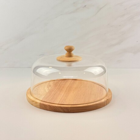Campana para Tortas con Base de Madera de Bambú y Tapa Acrílica – Ø 23cm x Alto 13.5cm Campana para Tortas con Base de Madera de Bambú y Tapa Acrílica – Ø 23cm x Alto 13.5cm