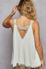 CAMISETA SIN MANGAS Marfil