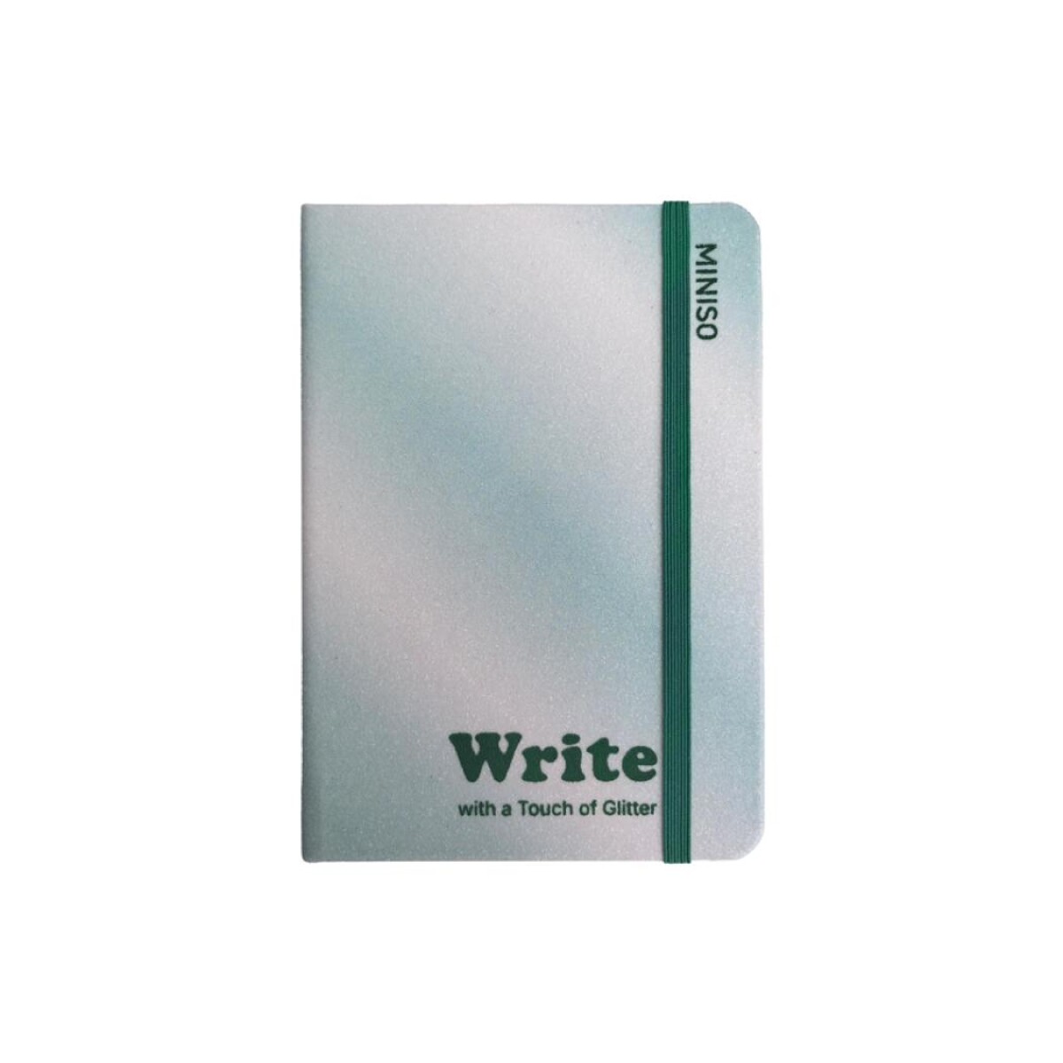 Cuaderno glitter degradé A6 - verde 