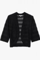 Cardigan rayado NEGRO