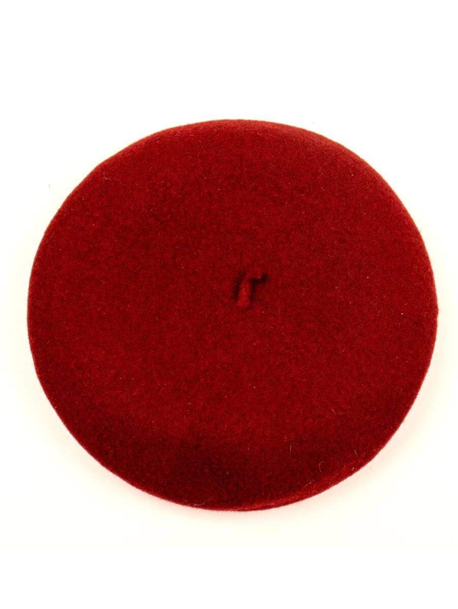 Boina Castor paño de niño - Bordo 