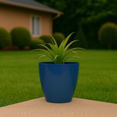 MACETA REDONDA 18 CM UMBRA CIELO AZUL