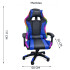 Silla Gamer Con Luces Led Rgb Ergonómica Y Reclinable 120kg AZUL