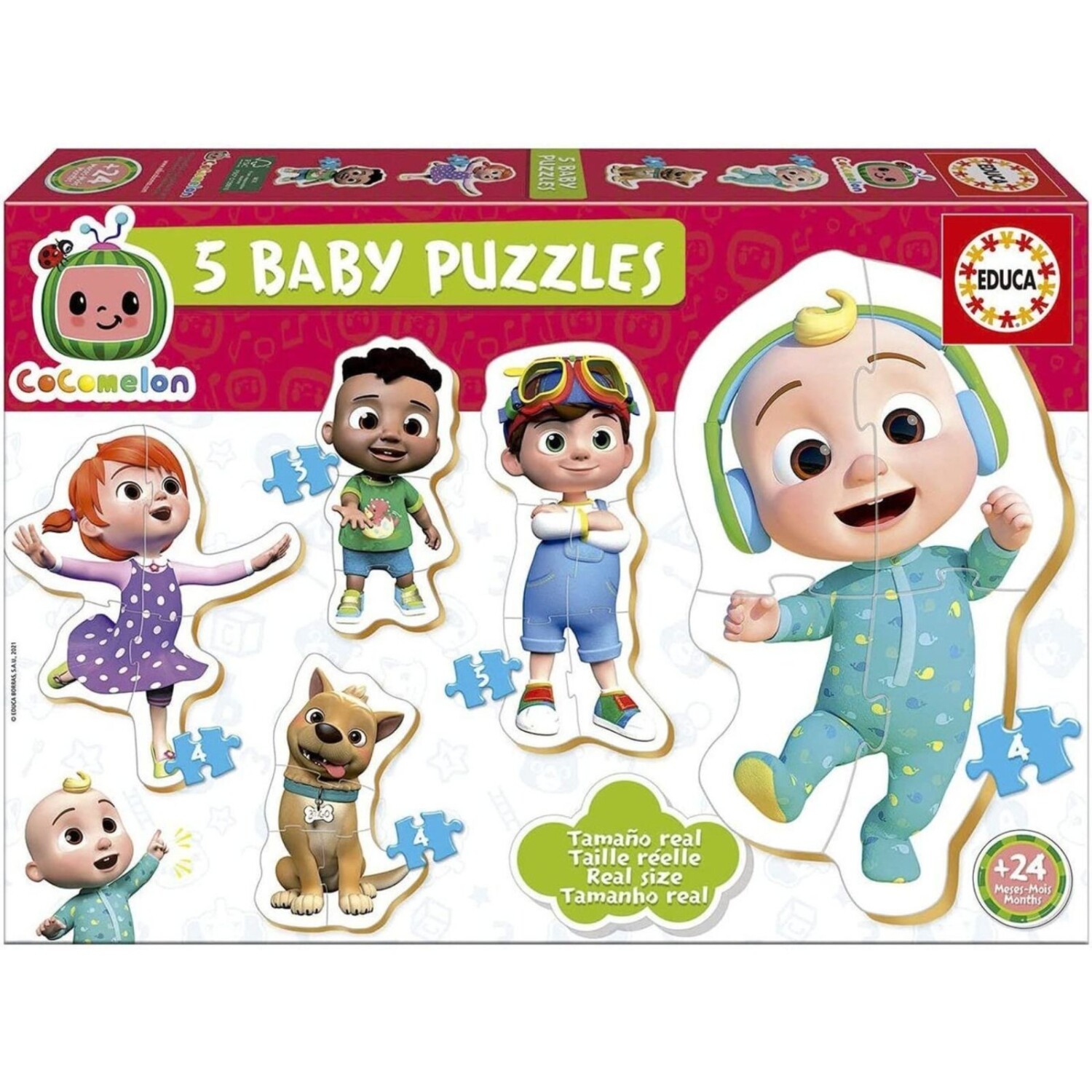 Set 5 Puzzles Rompecabeza Bebé Cocomelon Didáctico Educa — Atrix