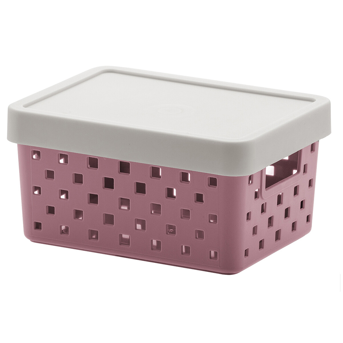 Organizador Quadratta P con tapa - ROSA 