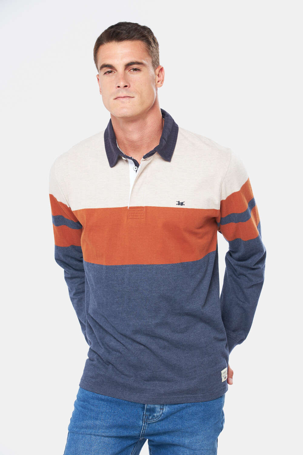 REMERA POLO RAYADA Arena