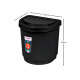Papelera sobre mesada 2,5 lts NEGRO