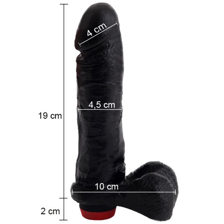 Vibrador Realístico Cock Negro