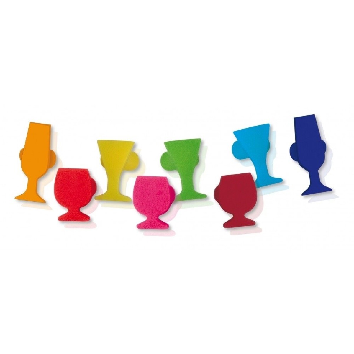 SET 8 MARCADORES P/COPA DISEÑO "COPA" VIN BOUQUET 