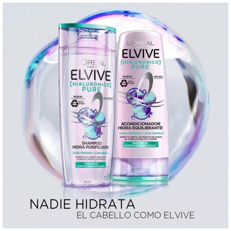 Pack Elvive Pure Hialurónico Shampoo + Acondicionador 001