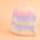 Gorro de lana degradé naranja