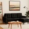 Sillon 3 cuerpos con chaise Herbie Negro