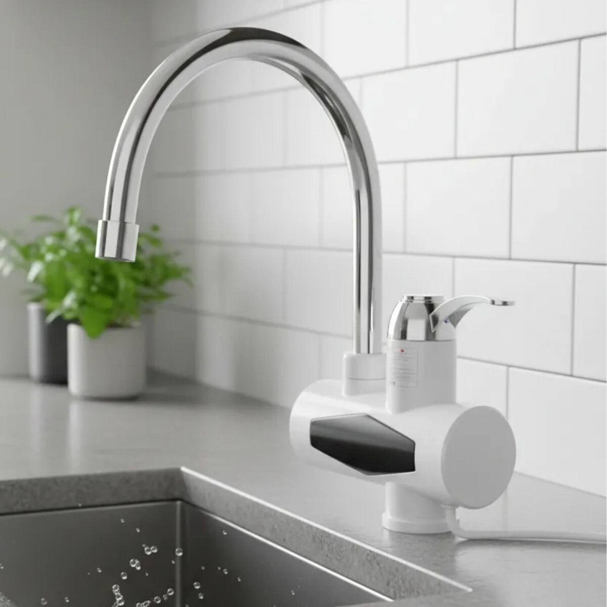 Calentador de agua instantáneo baño y cocina - BLANCO 