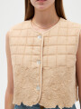 Chaleco Pufia Beige Claro