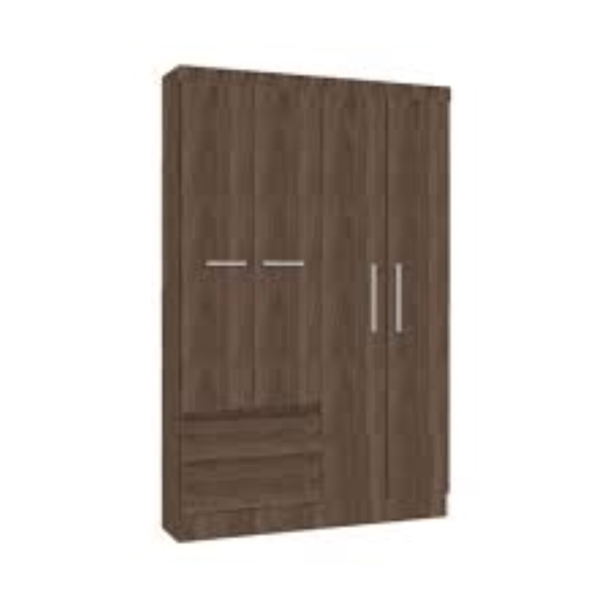 Ropero Viena 4 Puertas 2 Cajones Malbec 