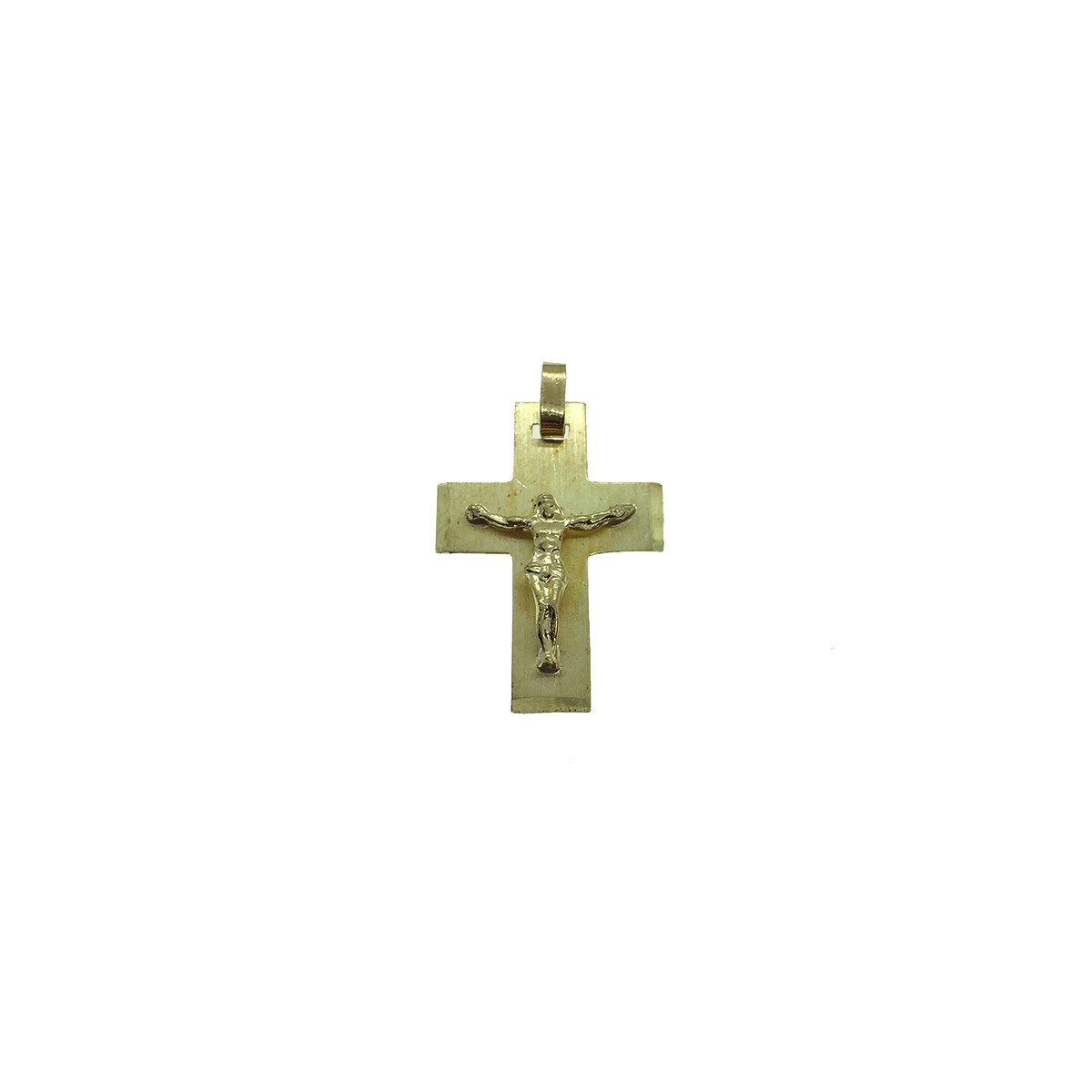 Cruz en oro amarillo 18k con Cristo N19 