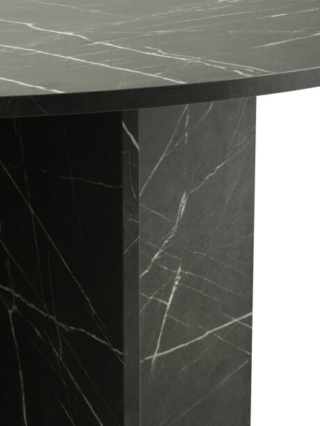 Mesa de comedor KRONDAL Ø110 mármol negro Mesa de comedor KRONDAL Ø110 mármol negro
